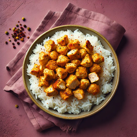 Riz du Cambodge au poulet aux épices