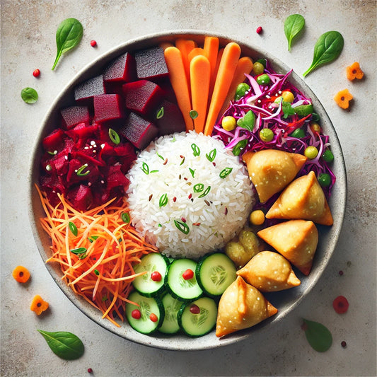 Buddha bowl aux Samoussa